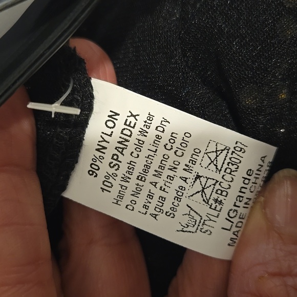 Embellished Sheer Bodysuit LARGE New No Tags - Picture 8 of 8